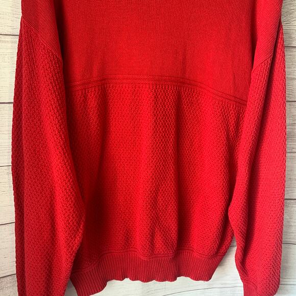 Vintage NEFF Red Chants Men's Knit Sweater Y2K Crew Neck Cotton - Picture 12 of 15